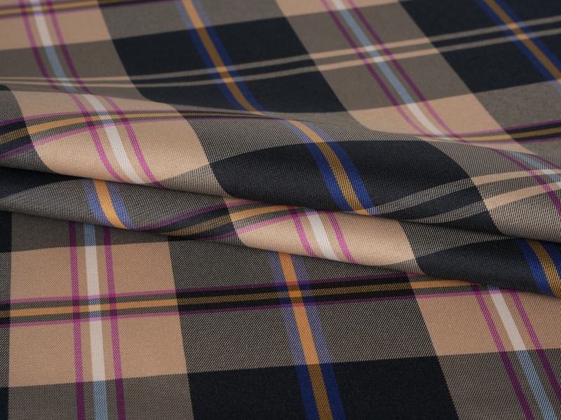 폴리 에스테르 원사 염색 된 슬리브 안감 직물